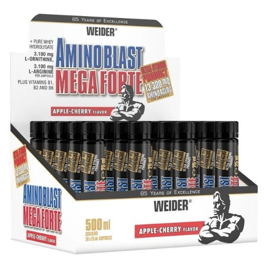 Amino Blast Mega Forte, Apple-Cherry 20 x 25 ml, Weider