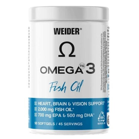 Omega 3 Fish Oil, 2000mg, 90 softgels, Weider