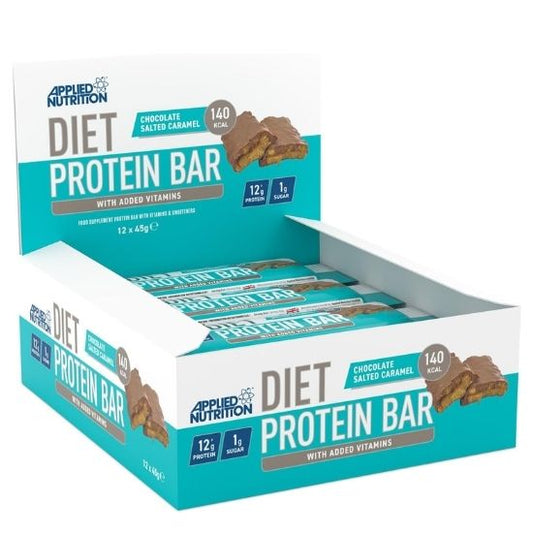 Diet Protein Bar, Chocolate Salted Caramel, 12 x 45g, Applied Nutrition - Vitax.ro