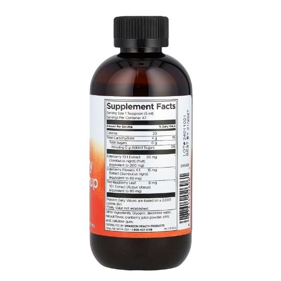 Elderberry Extract Syrup, 237 ml, Swanson - Vitax.ro