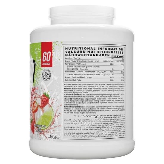 Beef Zero, Strawberry Lime, 1800g, Naughty Boy - Vitax.ro