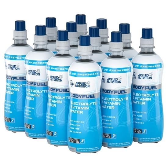 Bodyfuel Electrolyte & Vitamin Water, Icy Blue Raz, 12 x 500 ml, Applied Nutrition
