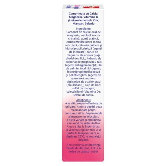 Calciu Magneziu Zinc Seleniu, 30 comprimate, Doppelherz - Vitax.ro