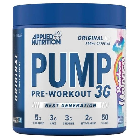 Pump 3G Pre-Workout, Rainbow Unicorn, 375g, Applied Nutrition - Vitax.ro