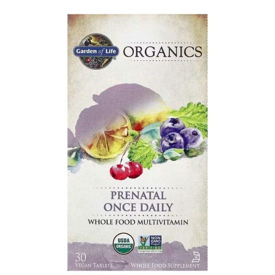 Mykind Organics Prenatal Once Daily, 30 vegan tabs, Garden of Life - Vitax.ro