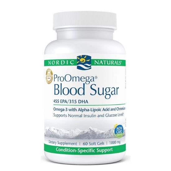 ProOmega Blood Sugar, 60 softgels, Nordic Naturals - Vitax.ro