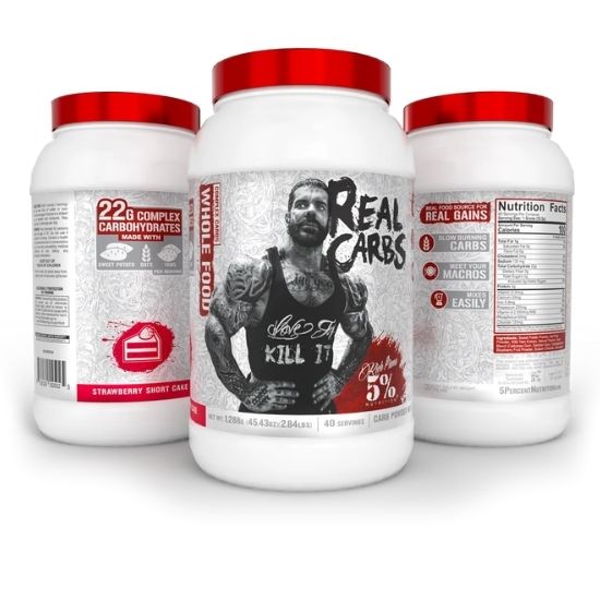Real Carbs - Legendary Series, Strawberry Short Cake, 1288g, 5% Nutrition | Vitax.ro