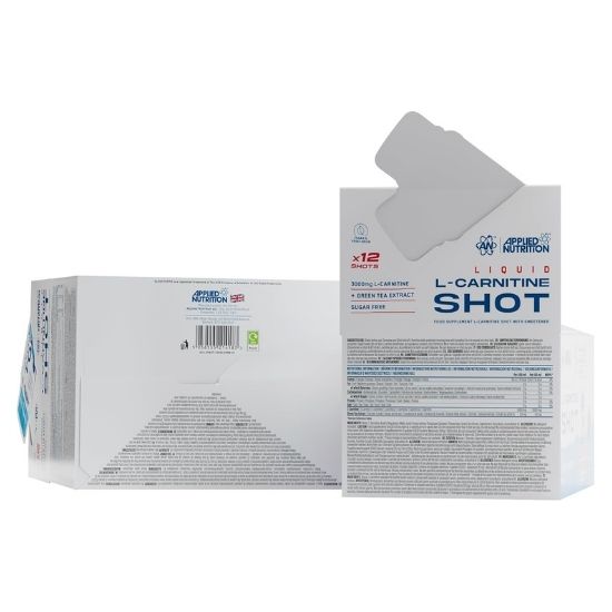Liquid L-Carnitine Shot, Slush Puppie Blue Raspberry, 12 x 60 ml, Applied Nutrition | Vitax.ro