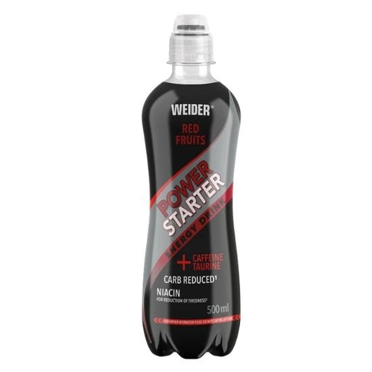Power Starter Energy Drink, Red Fruits, 500 ml, Weider