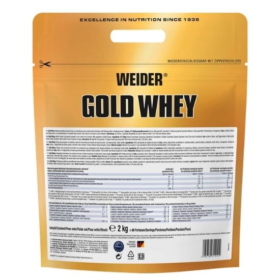 Gold Whey, Vanilla, 2000g, Weider