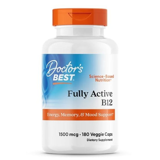 Fully Active B12, 1500mcg, 180 vcaps, Doctor's Best - Vitax.ro
