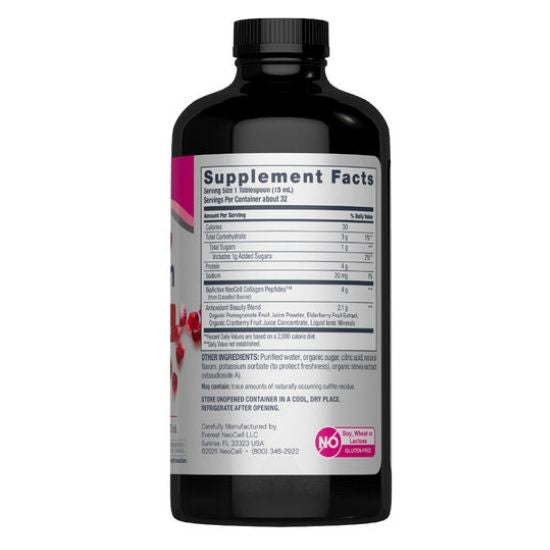 Collagen Type 1 & 3 Liquid, Pomegranate, 473 ml, NeoCell - Vitax.ro