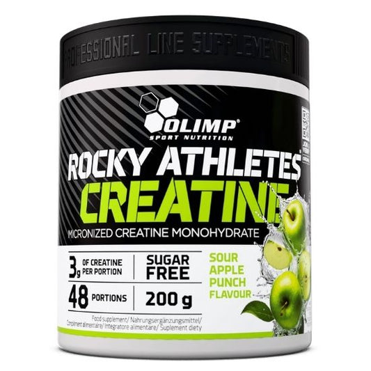 Rocky Athletes Creatine, Sour Apple Punch, 200g, Olimp Nutrition - Vitax.ro