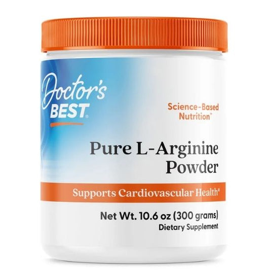 Pure L-Arginine Powder, 300 grams, Doctor's Best - Vitax.ro