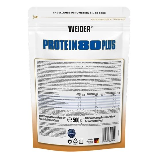 Protein 80 Plus, Hazelnut-Nougat, 500g, Weider | Vitax.ro
