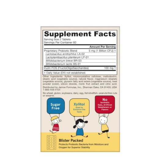 Yum-Yum Dophilus, 1 Billion, 120 chewable tabs, Jarrow Formulas - Vitax.ro