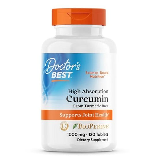 High Absorption Curcumin,, 1000mg, 120 tabs, Doctor's Best - Vitax.ro