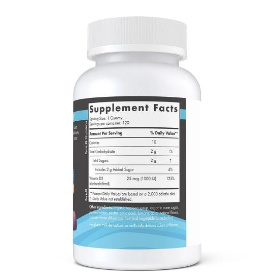 Vitamin D3 Gummies Sport, Wild Berry, 120 gummies, Nordic Naturals - Vitax.ro