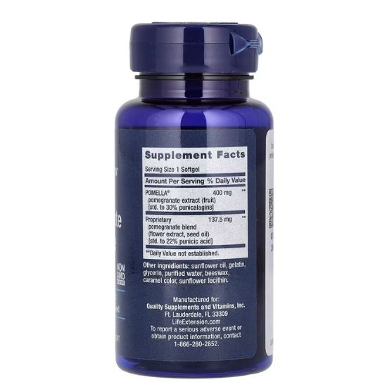 Pomegranate Complete, 30 softgels, Life Extension - Vitax.ro