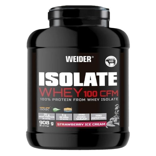 Isolate Whey 100 CFM, Strawberry Ice Cream, 908g, Weider