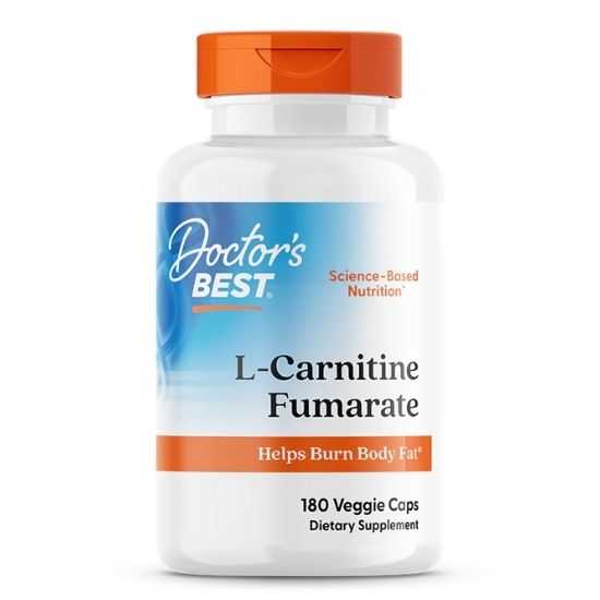 L-Carnitine Fumarate, 855mg, 180 vcaps, Doctor's Best - Vitax.ro