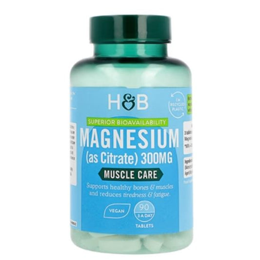 Magnesium Citrate, 300mg, 90 tabs, Holland & Barrett - Vitax.ro