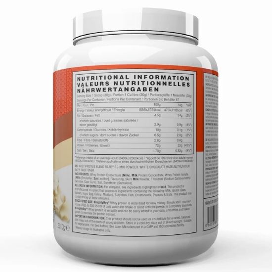 Advanced Whey, White Chocolate Hazelnut, 2010g, Naughty Boy - Vitax.ro