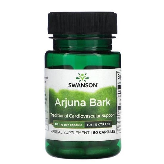 Full Spectrum Arjuna Bark (10:1) Extract, 40mg, 60 caps, Swanson - Vitax.ro