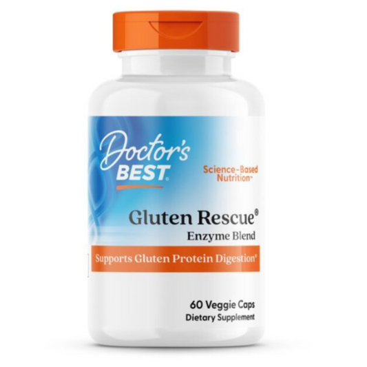 Gluten Rescue with Glutalytic, 60 vcaps, Doctor's Best - Vitax.ro
