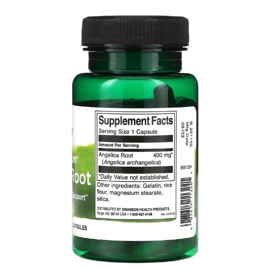 Full Spectrum Angelica Root, 400mg, 60 caps, Swanson - Vitax.ro