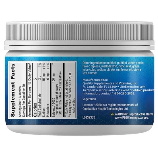 Digital Eye Support Gummies, Berry, 60 gummies, Life Extension - Vitax.ro