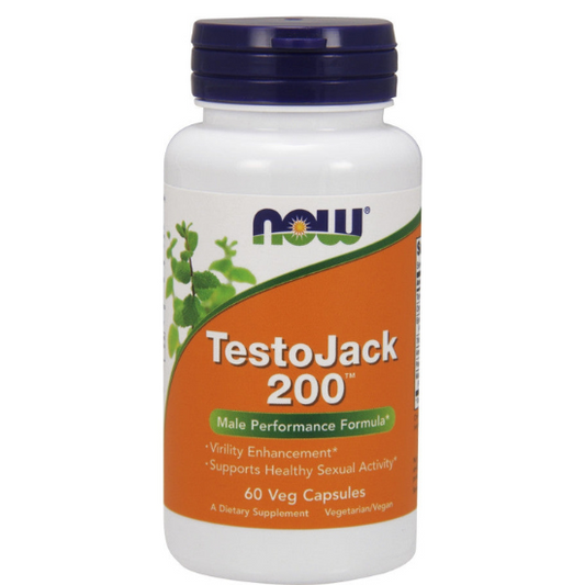 TestoJack 200, 60 vcaps, NOW Foods - Vitax.ro