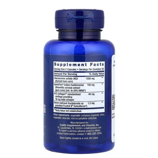 ArthroMax Advanced, NT2 Collagen & ApresFlex, 60 caps, Life Extension - Vitax.ro