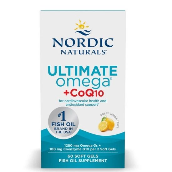 Ultimate Omega + CoQ10 Fish Oil, 60 softgels, Nordic Naturals - Vitax.ro