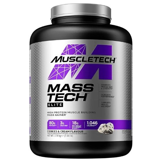 Mass-Tech Elite, Cookies & Cream, 3180g, MuscleTech - Vitax.ro