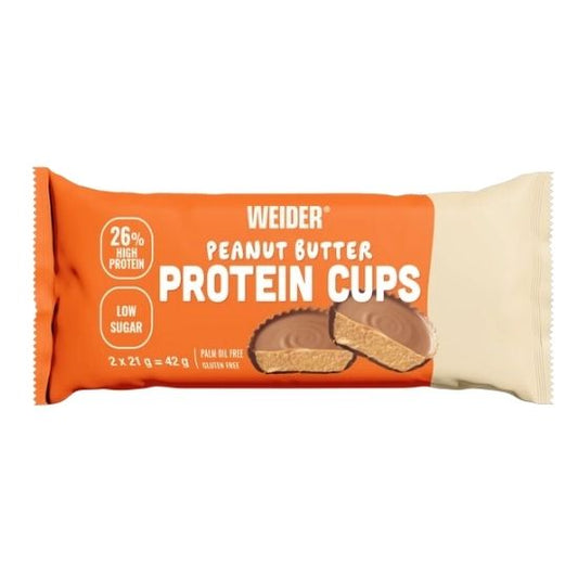 Protein Cups, Peanut Butter, 2 x 21g, Weider