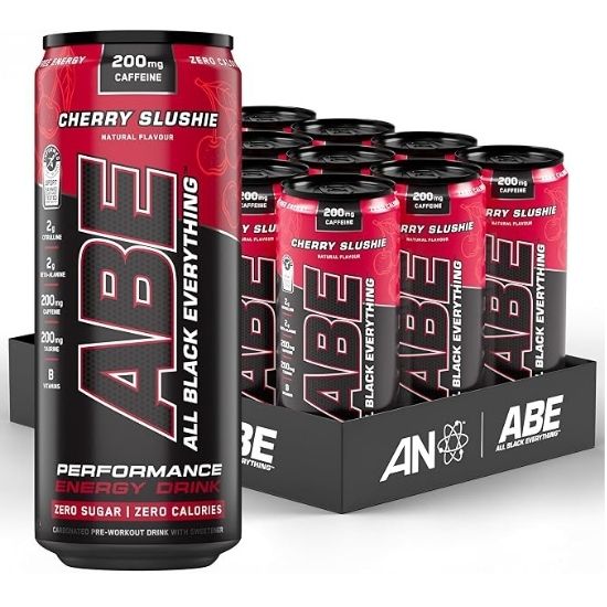 ABE Energy + Performance Cans, Cherry Slushie, 12 x 330 ml, Applied Nutrition