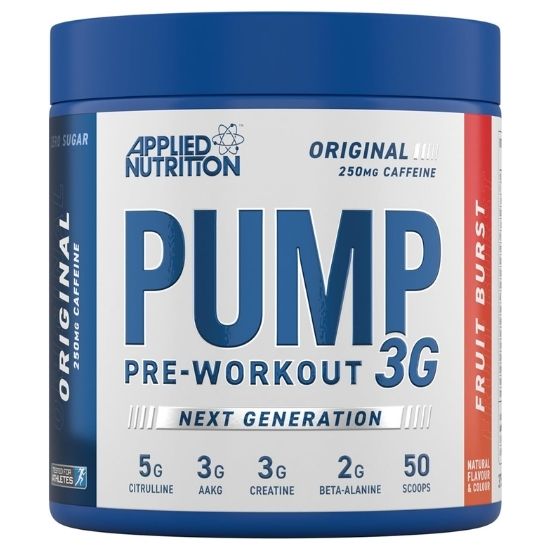 Pump 3G Pre-Workout, Fruit Burst, 375g, Applied Nutrition - Vitax.ro