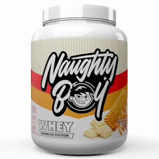 Advanced Whey, White Chocolate Caramel Biscuit, 2010g, Naughty Boy - Vitax.ro