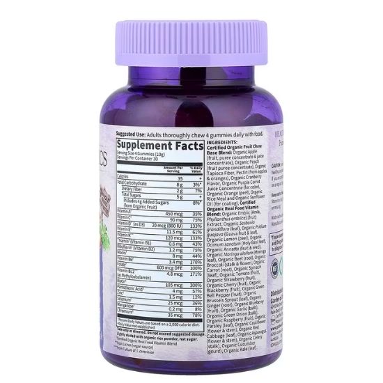 Mykind Organics Prenatal Multi Gummies, Organic Berry, 120 vegan gummy drops, Garden of Life - Vitax.ro