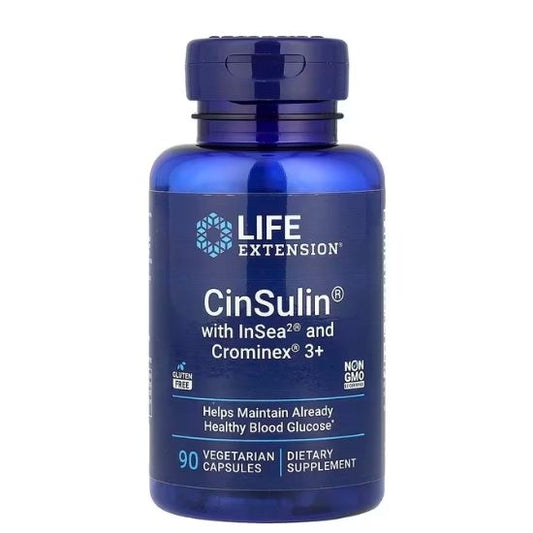 CinSulin with InSea2 & Crominex 3+, 90 vcaps, Life Extension - Vitax.ro