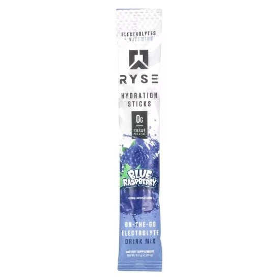 Hydration Sticks, Blue Raspberry, 16 x 6.5g, RYSE