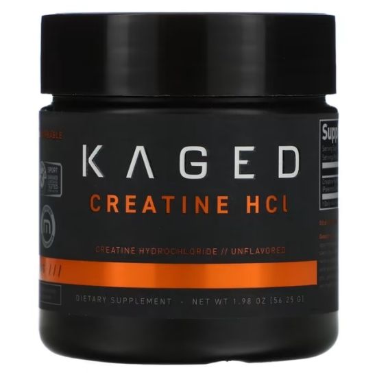 Creatine HCl, Unflavored, 56g, Kaged Muscle - Vitax.ro