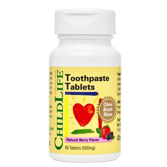 Toothpaste Tablets, Gust de Fructe, 60 Tablete, Childlife Essentials - Vitax.ro