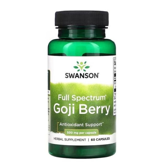 Full Spectrum Goji Berry, 500mg, 60 caps, Swanson - Vitax.ro