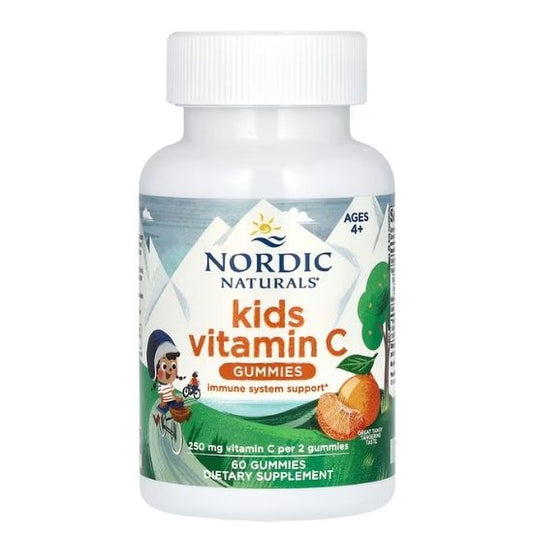 Kids Vitamin C Gummies, 60 gummies, Nordic Naturals - Vitax.ro