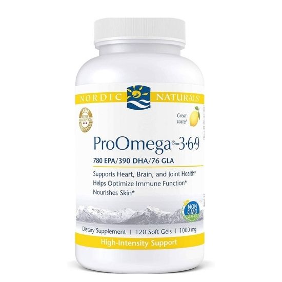 ProOmega 3-6-9, Lemon, 120 softgels, Nordic Naturals - Vitax.ro