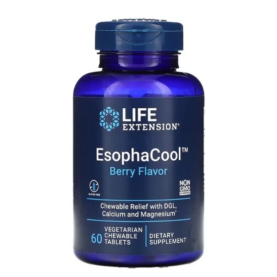 EsophaCool, Berry, 60 chewable tabs, Life Extension - Vitax.ro