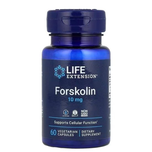 Forskolin, 10mg, 60 vcaps, Life Extension - Vitax.ro