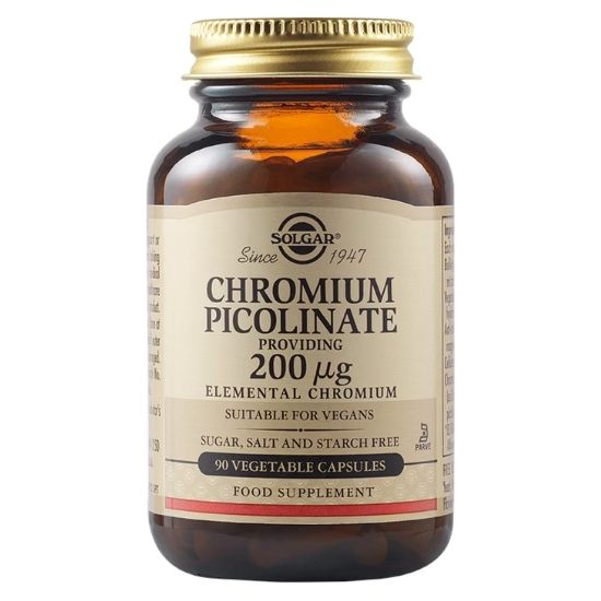 Chromium Picolinate, 200mcg, 90 vcaps, Solgar